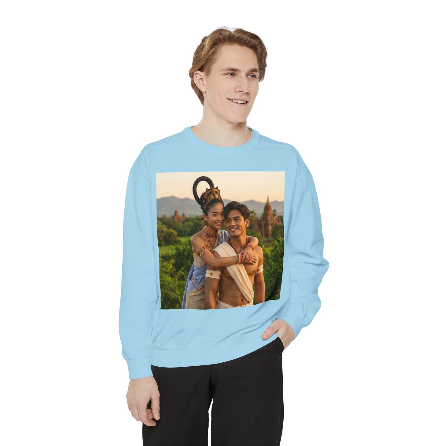 Couple Portrait Sweatshirt — Romantic Travel Photo Crewneck