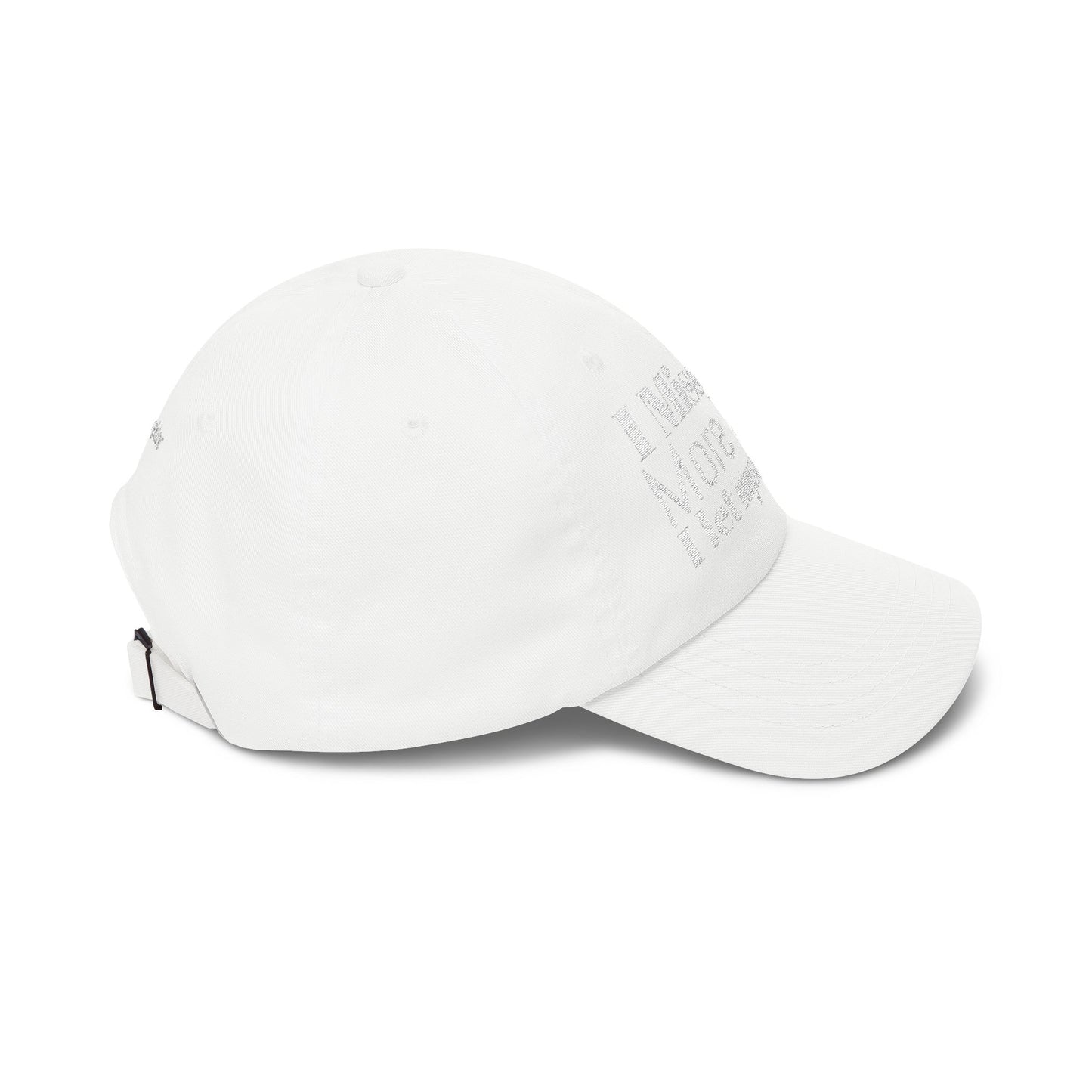Classic Dad Cap — Embroidered ‘I Miss You More Than I’ll Ever Say’ White Baseball Hat