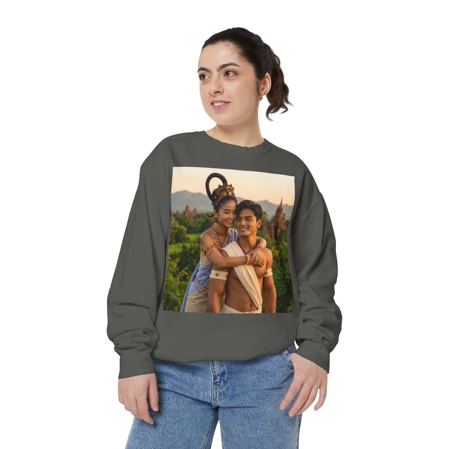 Couple Portrait Sweatshirt — Romantic Travel Photo Crewneck