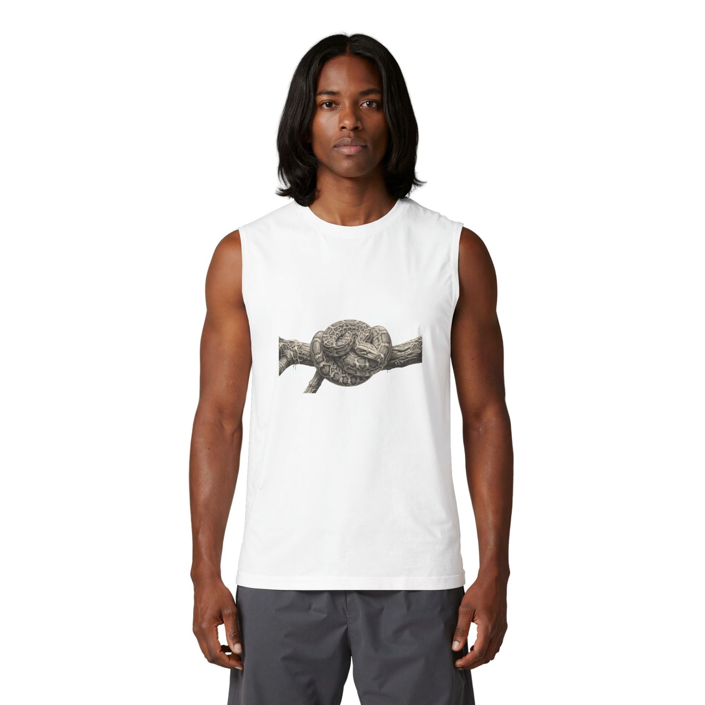 Unisex Jersey Muscle Tank- Python