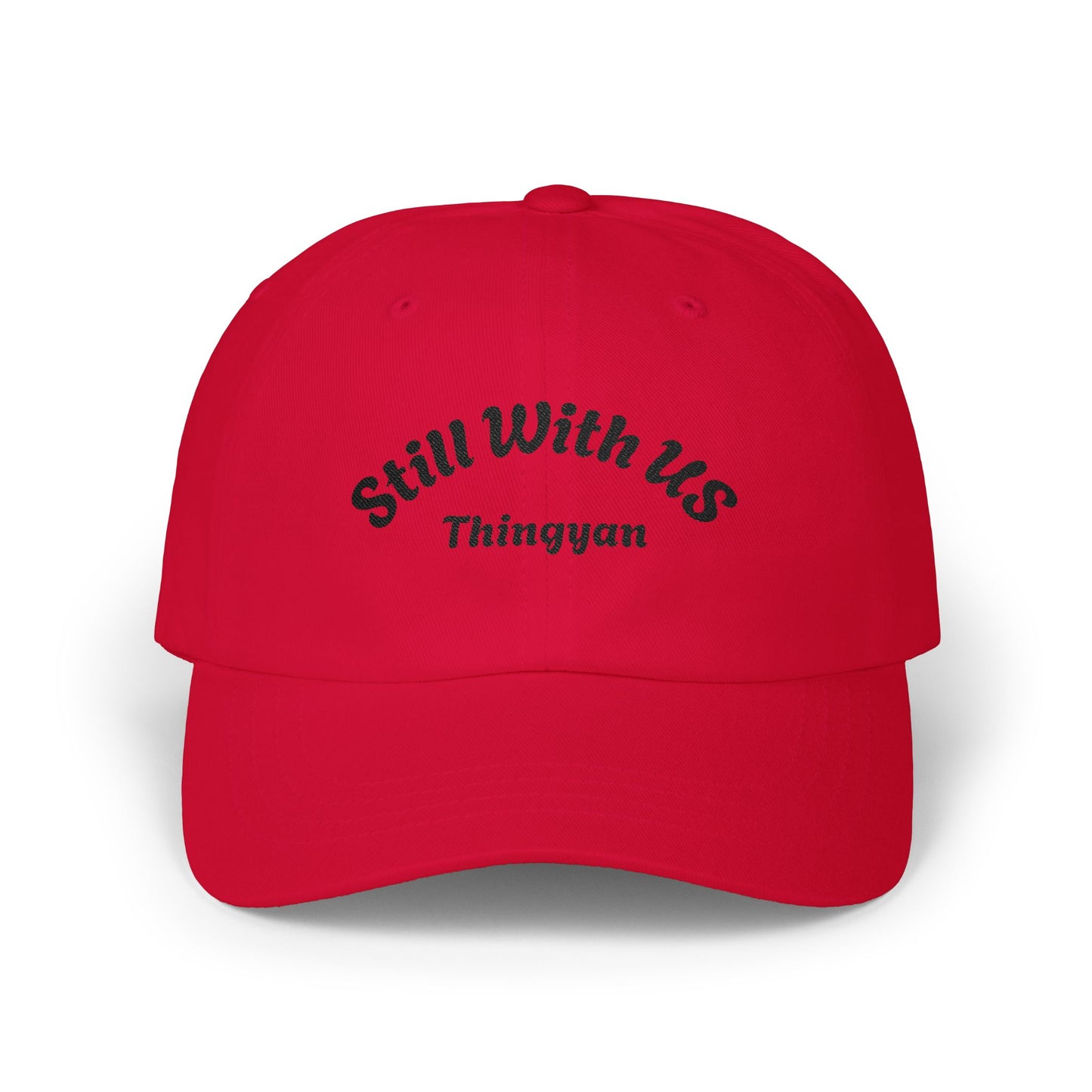 Still With Us Dad Cap — Embroidered 'Still With Us' & 'rws' White Baseball Hat