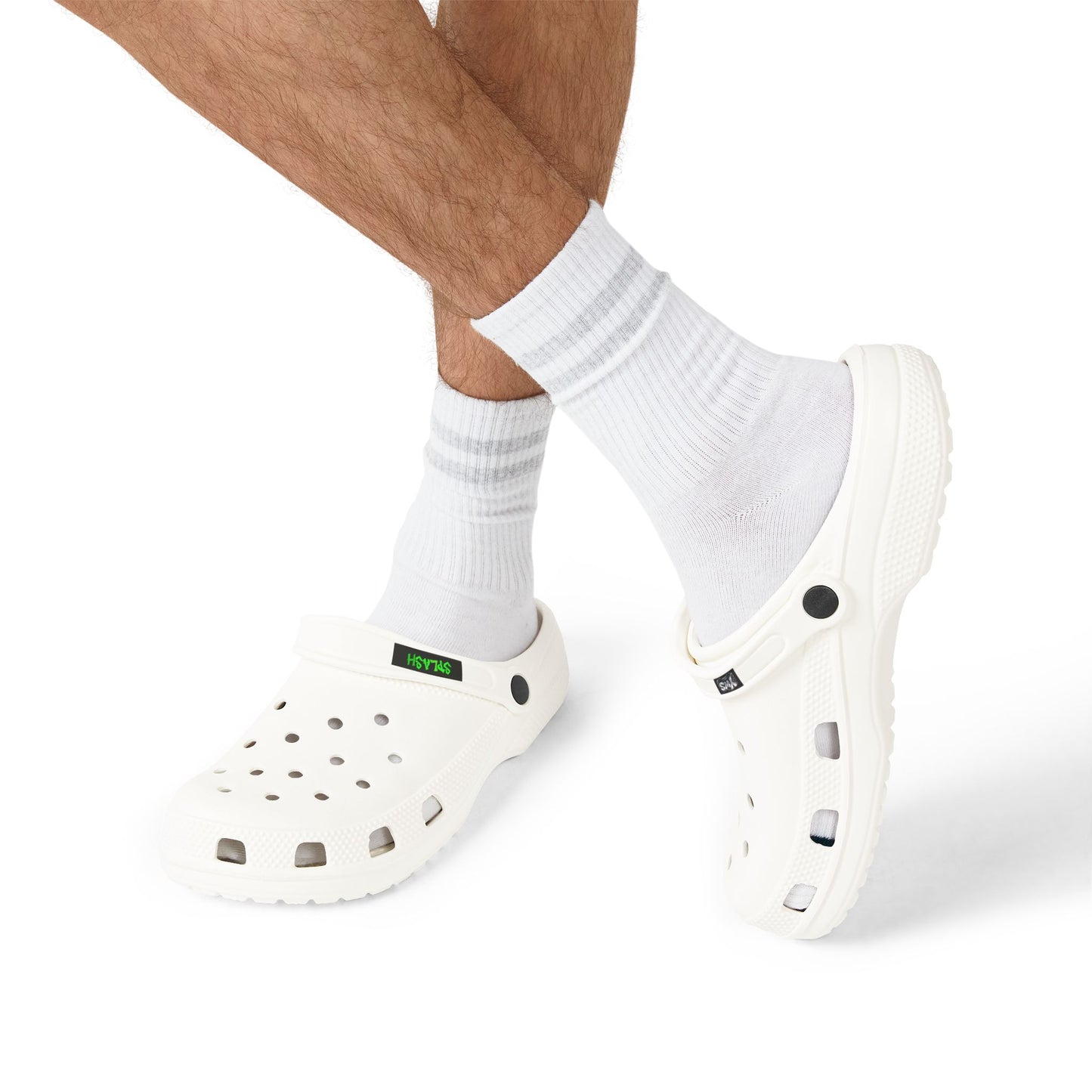 White EVA Foam Clogs — Lightweight Waterproof Slip-On Shoes