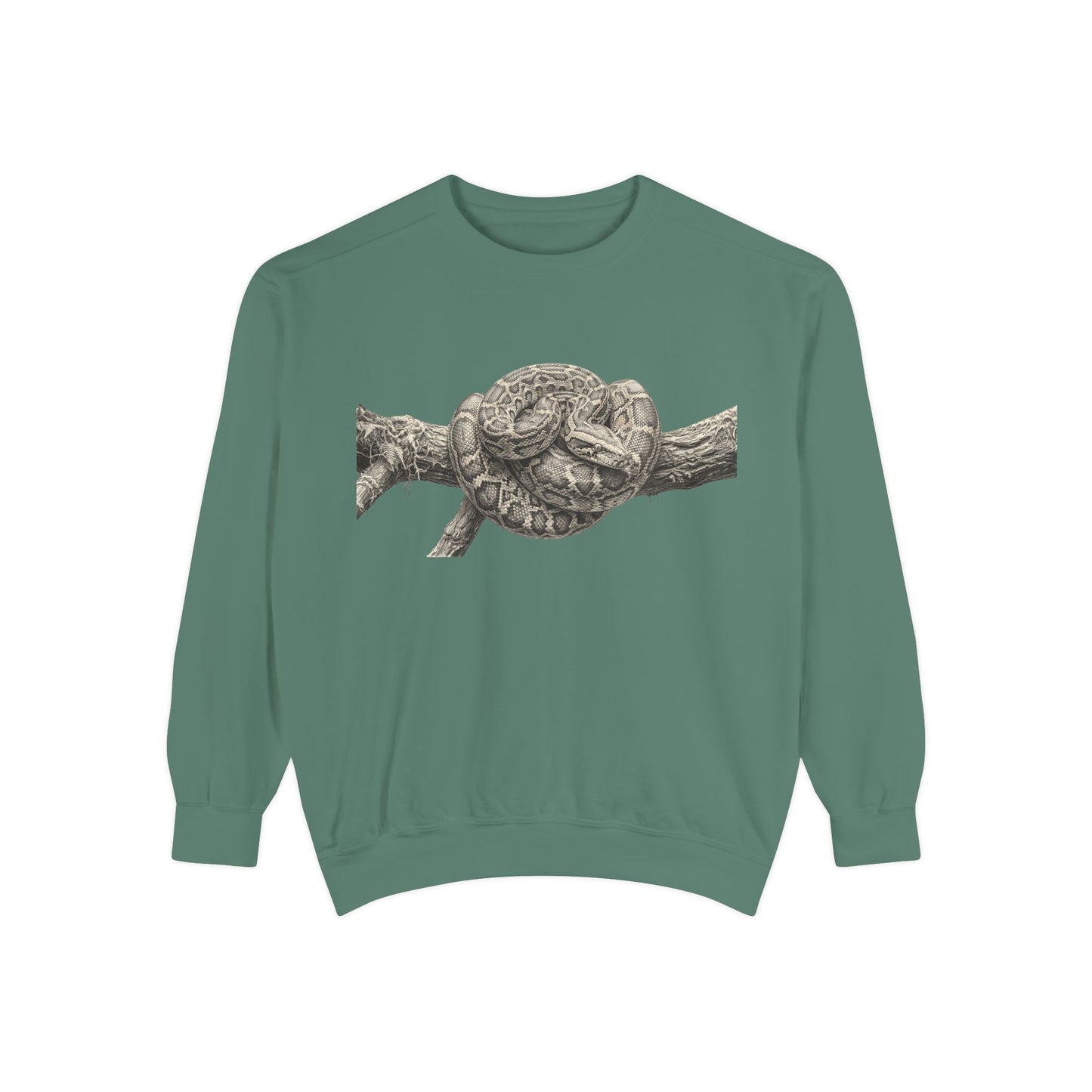 Unisex Garment-Dyed Sweatshirt (Burmese Python)