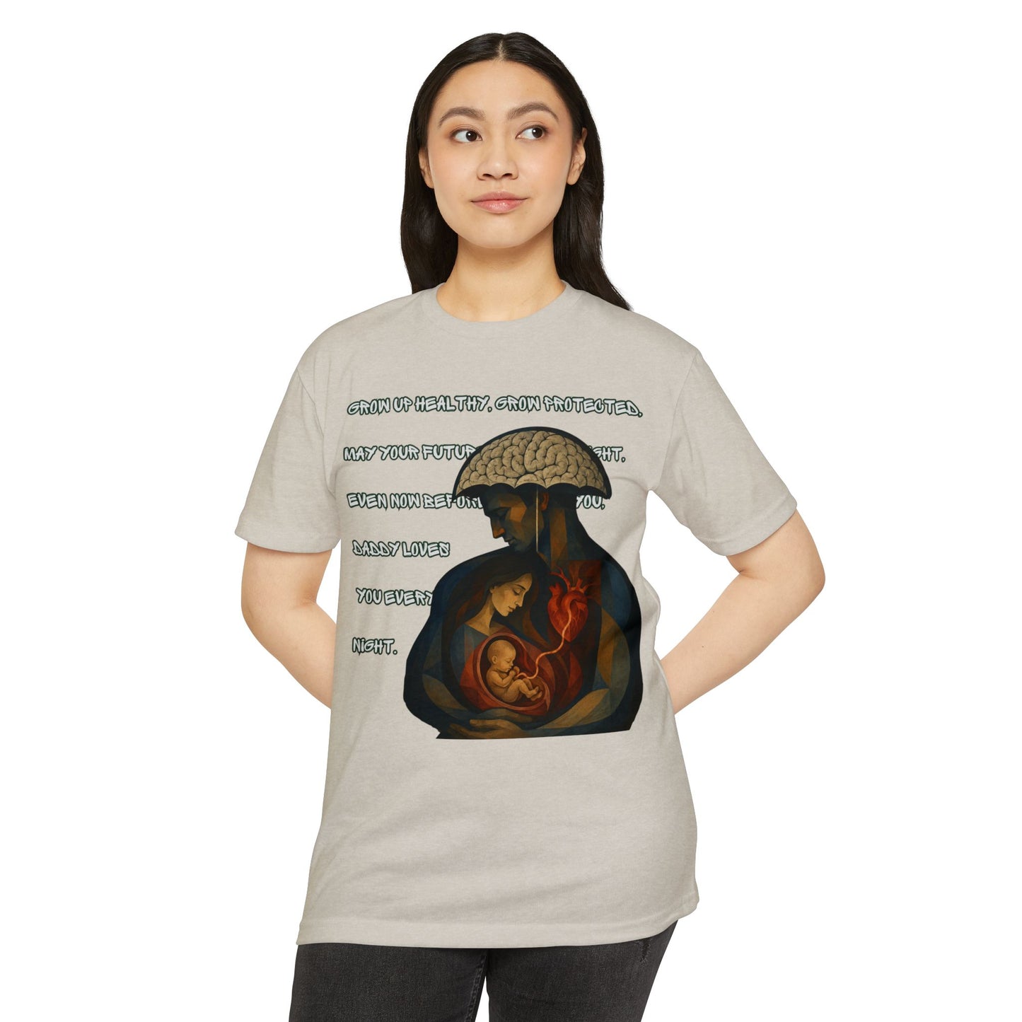 T-Shirt — Seven-Month Lullaby Modernism Painting and Lyrics