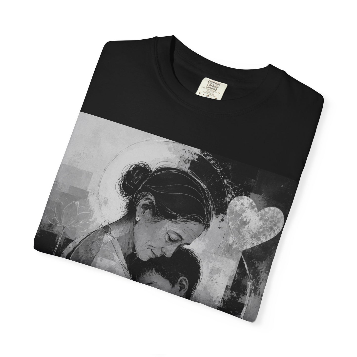 Mother's Day T-Shirt - Vintage Mother & Baby Portrait with "Happy Mother's Day"