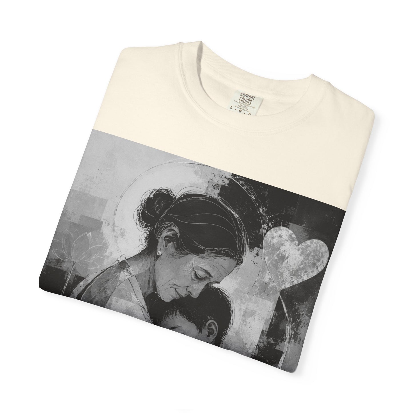 Mother's Day T-Shirt - Vintage Mother & Baby Portrait with "Happy Mother's Day"
