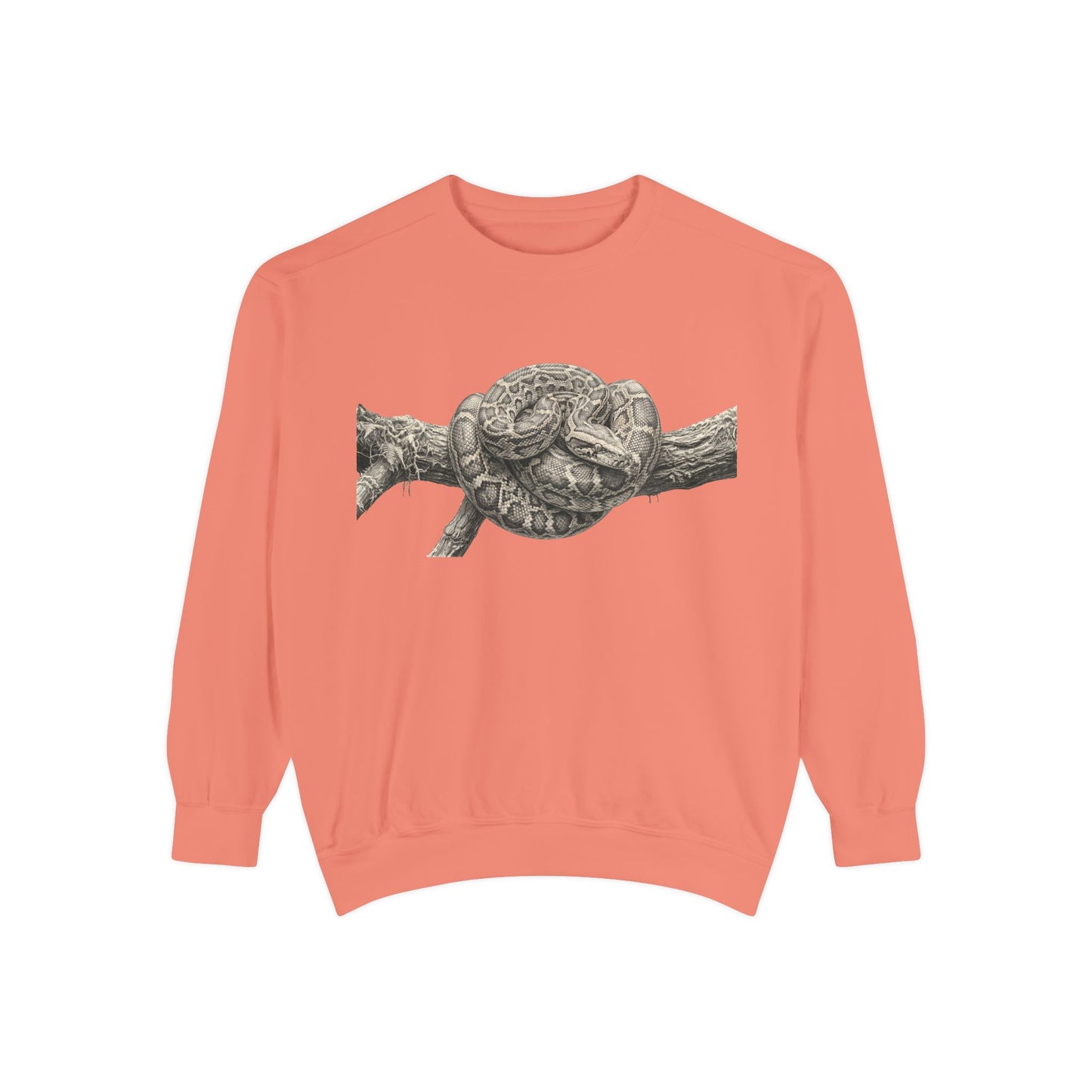 Unisex Garment-Dyed Sweatshirt (Burmese Python)