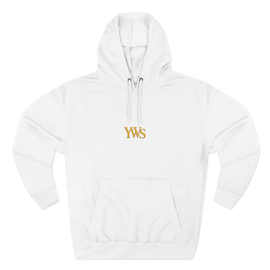 Hoodie — Minimal Gold YWS Monogram Fleece Hoodie