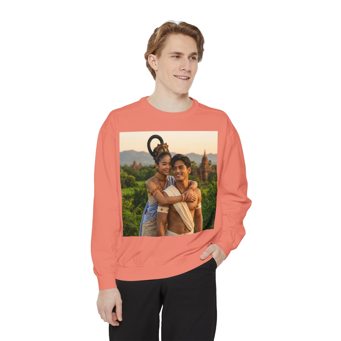 Couple Portrait Sweatshirt — Romantic Travel Photo Crewneck