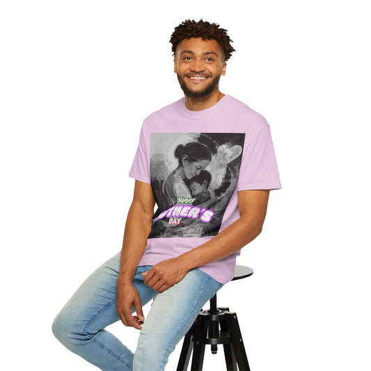 Mother's Day T-Shirt - Vintage Mother & Baby Portrait with "Happy Mother's Day"
