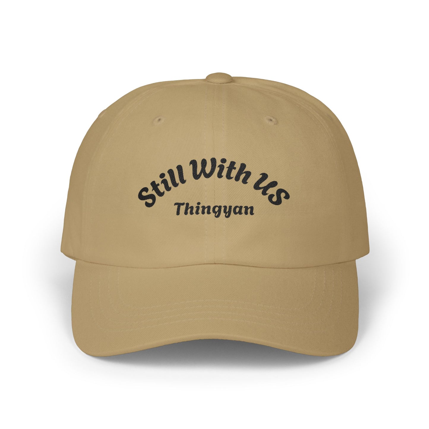Still With Us Dad Cap — Embroidered 'Still With Us' & 'rws' White Baseball Hat