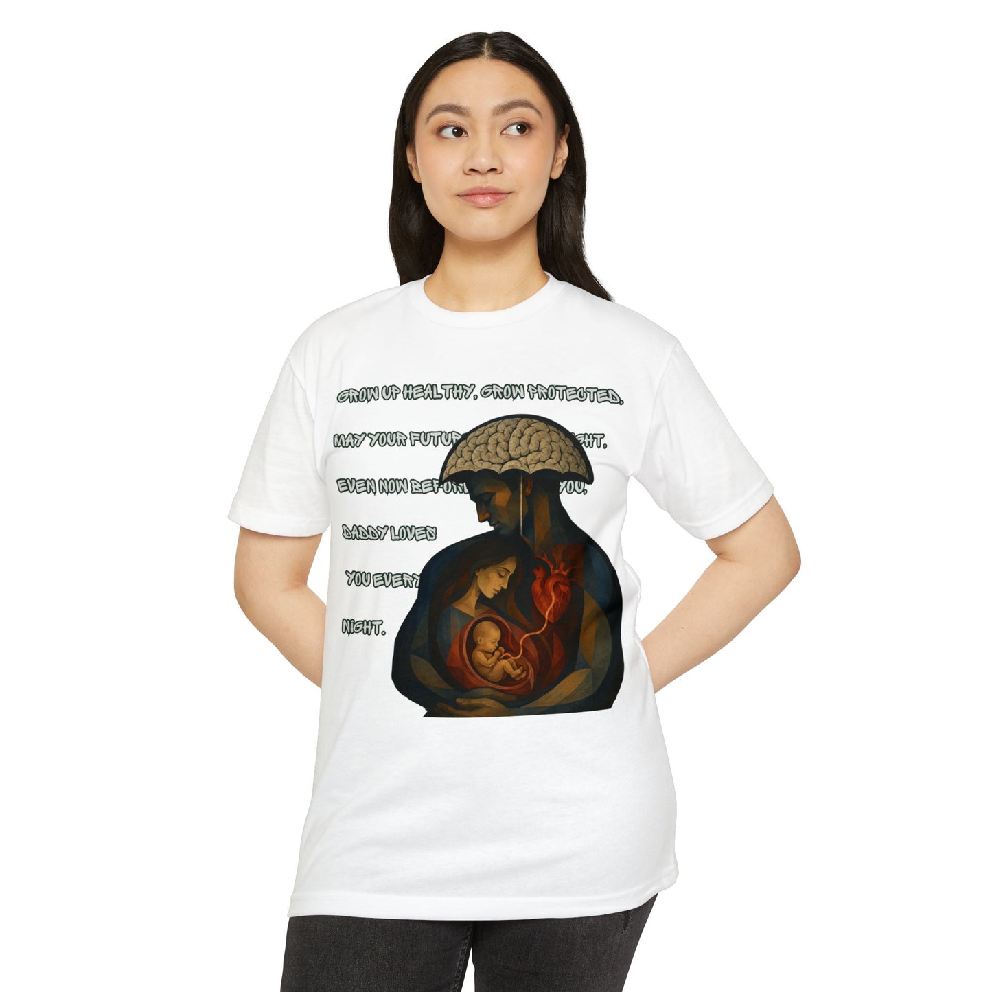 T-Shirt — Seven-Month Lullaby Modernism Painting and Lyrics