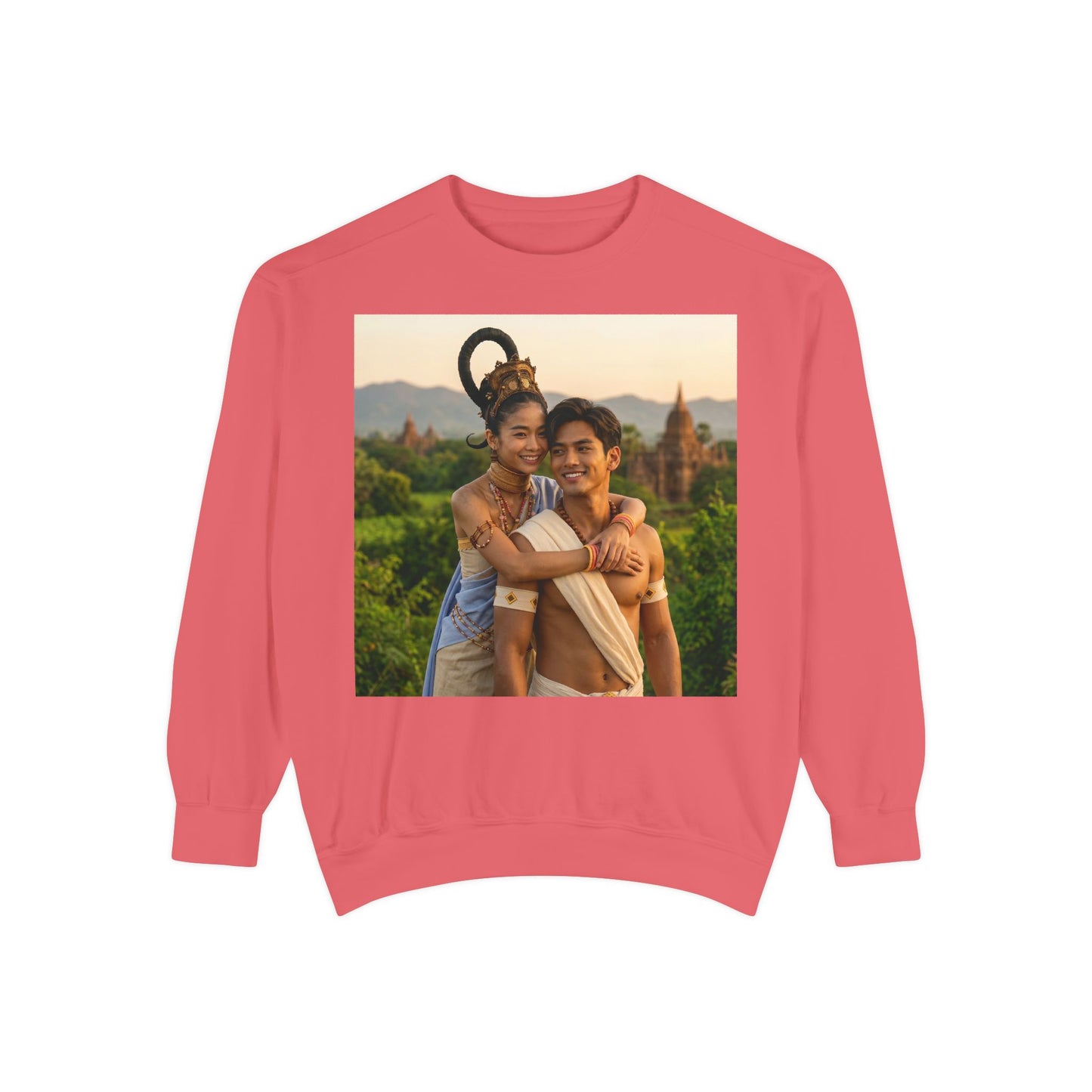 Couple Portrait Sweatshirt — Romantic Travel Photo Crewneck