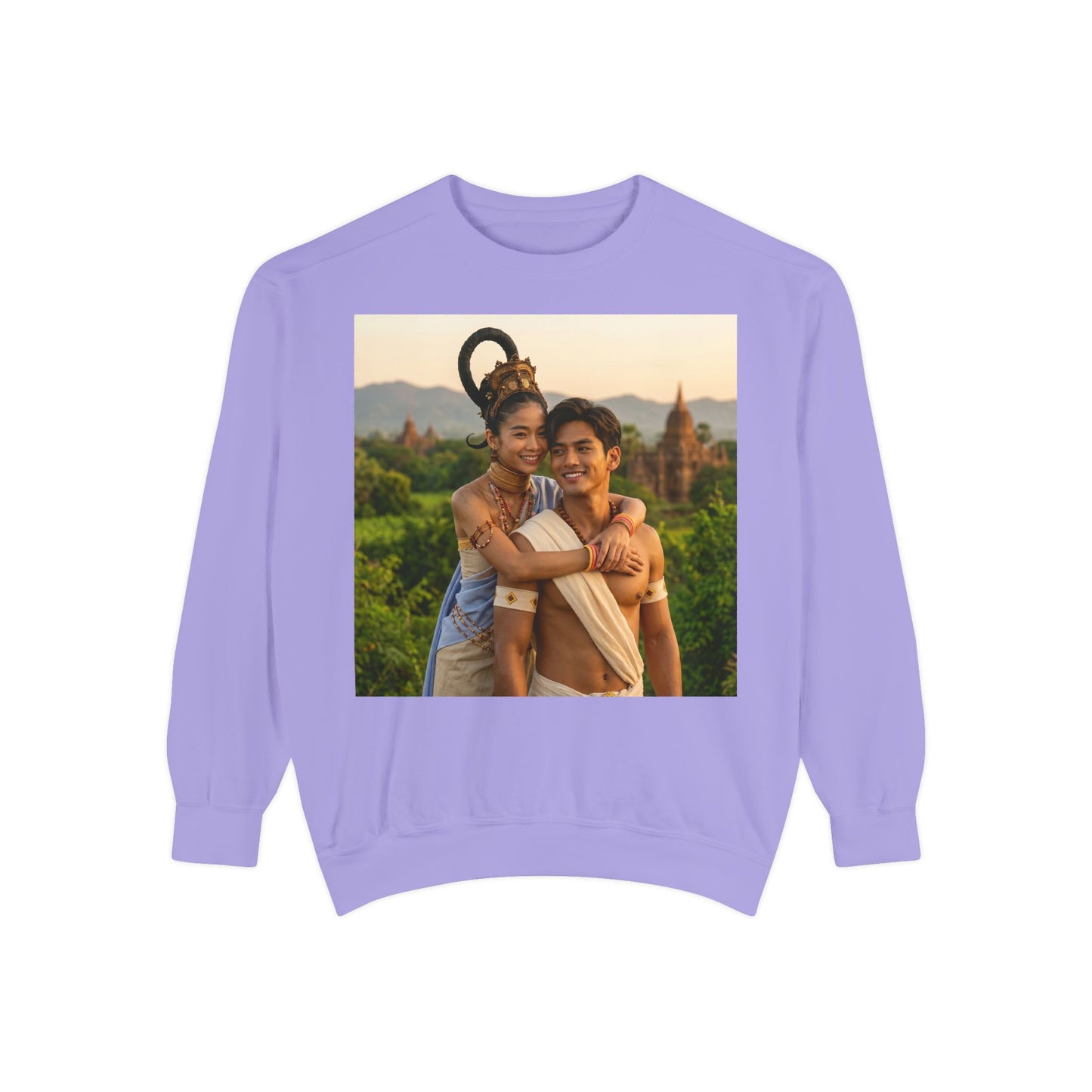 Couple Portrait Sweatshirt — Romantic Travel Photo Crewneck