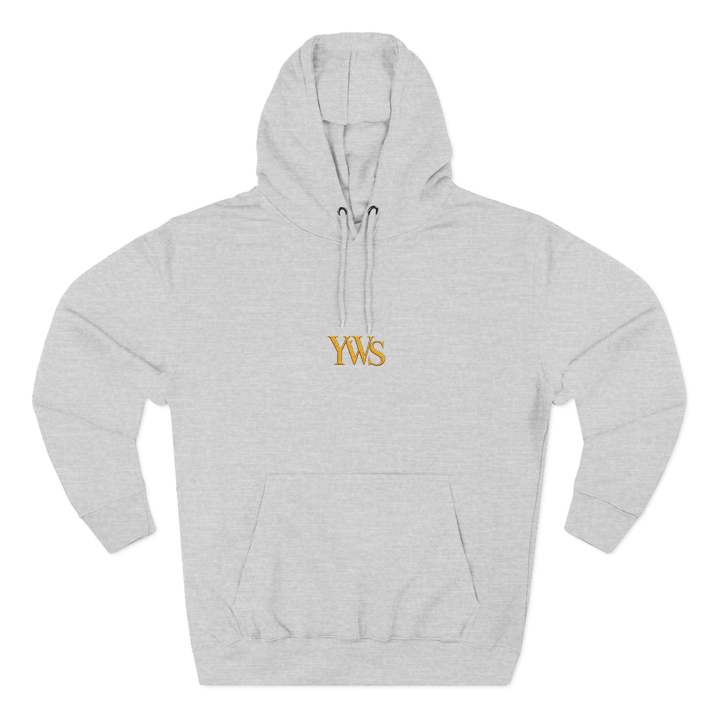 Hoodie — Minimal Gold YWS Monogram Fleece Hoodie