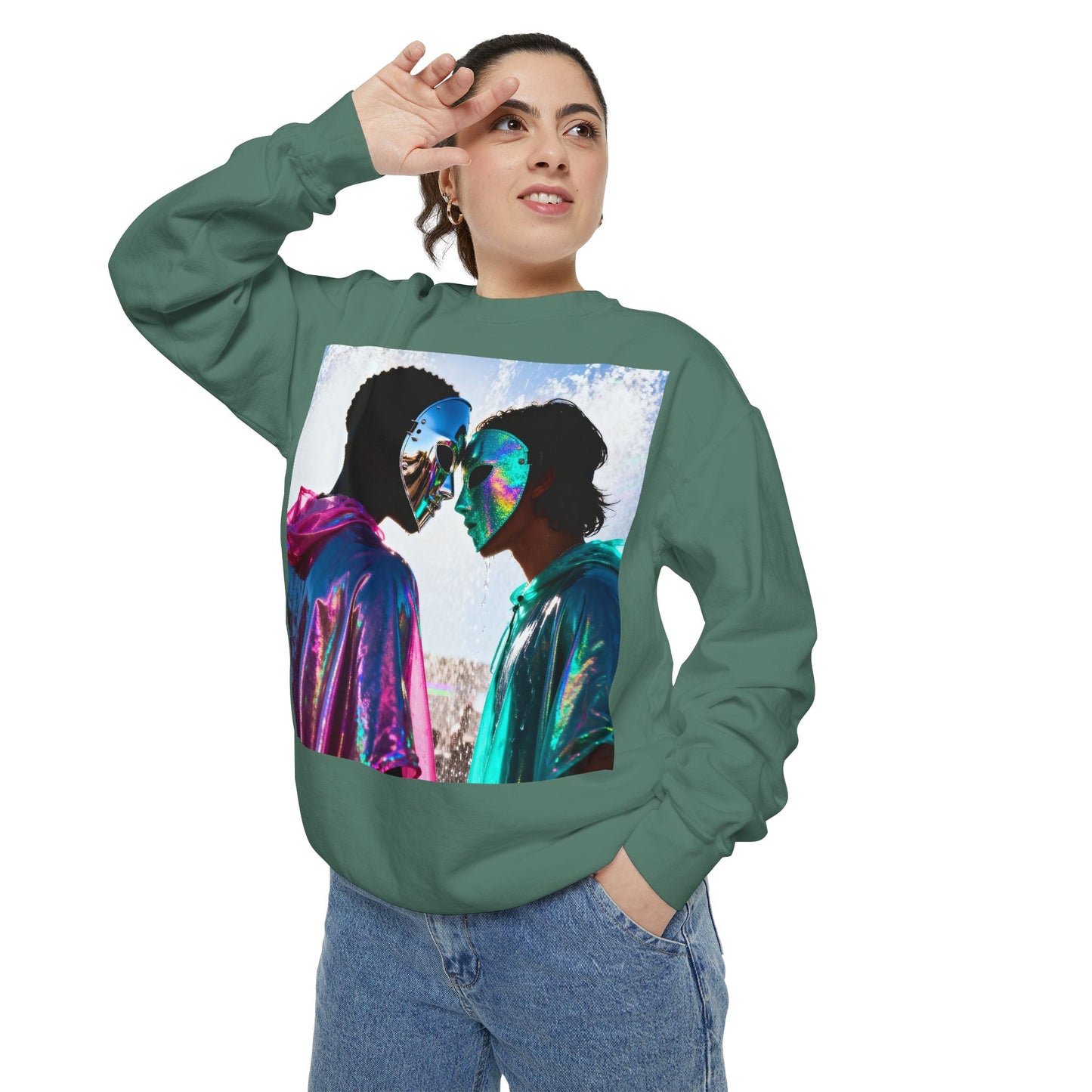 Cosmic Lovers Art Sweatshirt