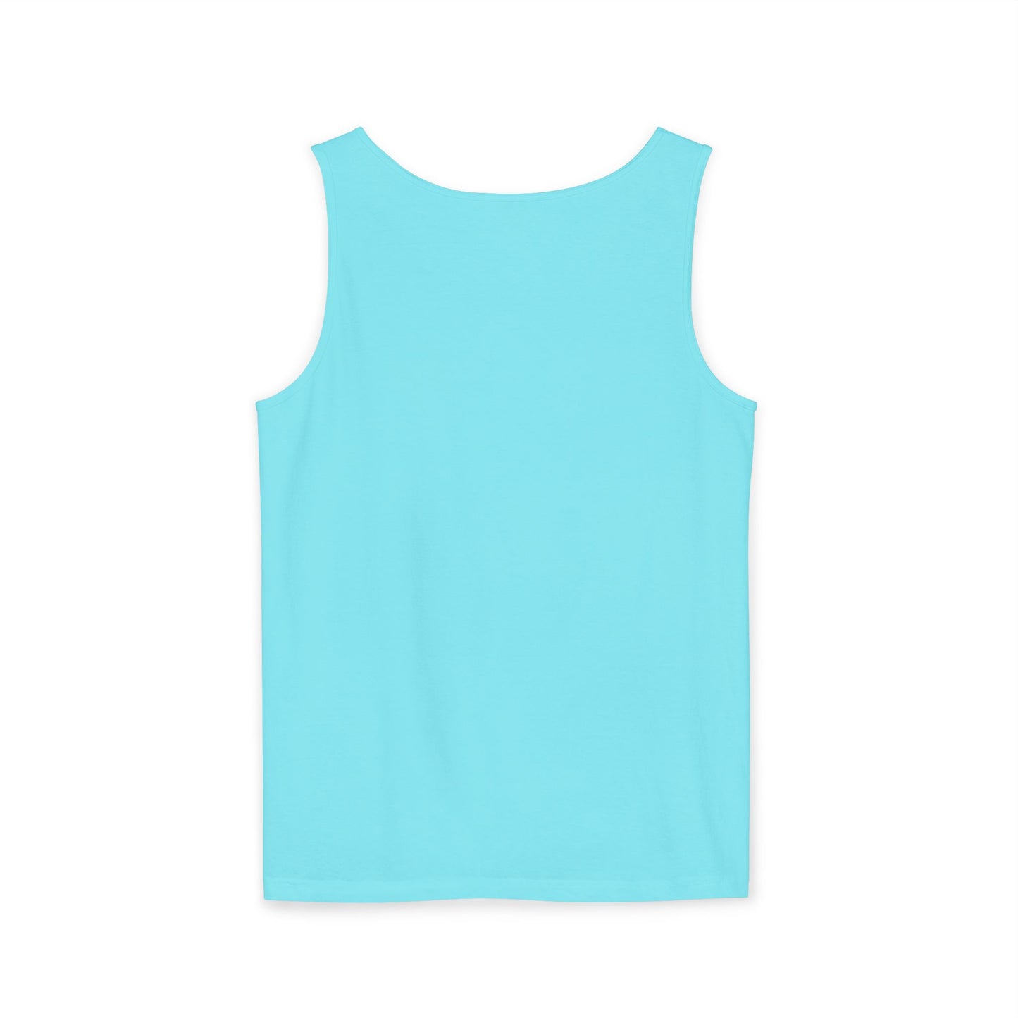 Sketch Roadtrip Tank Top — Minimal Car Line Art with Handwritten Lyric Text