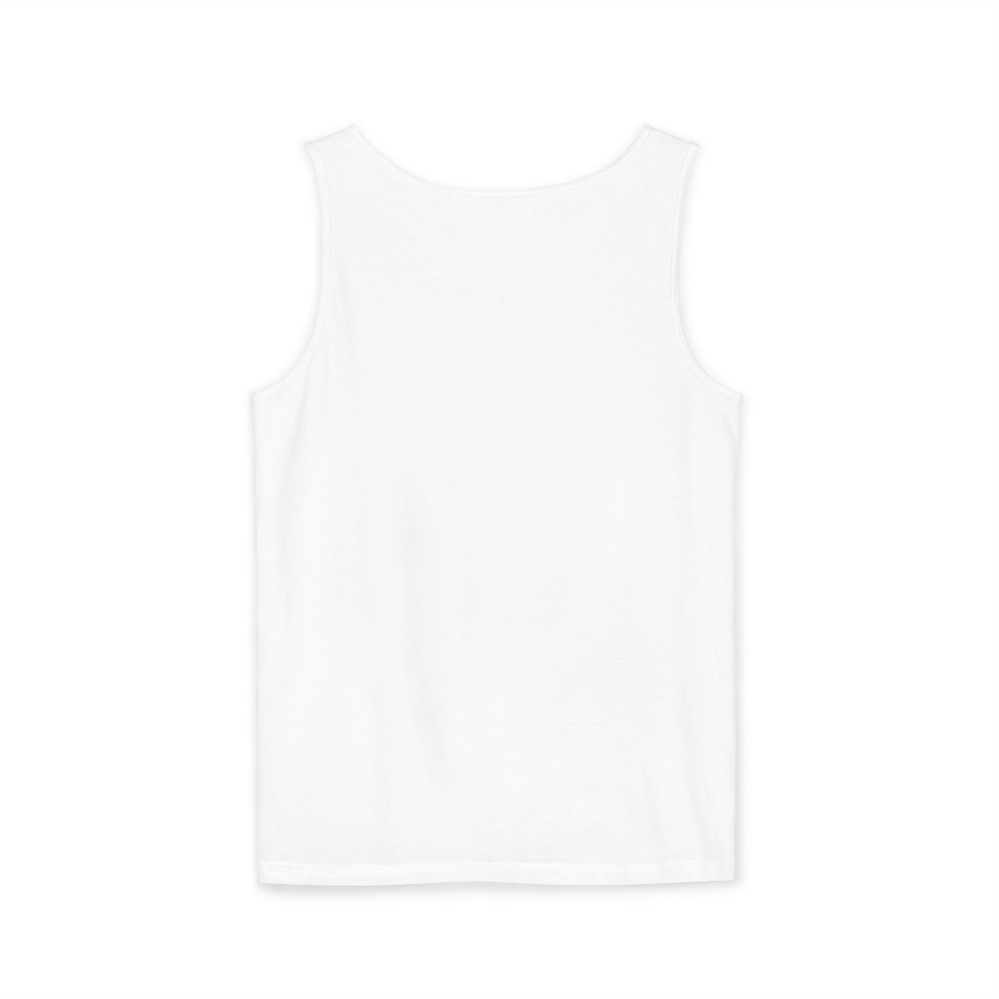 Sketch Roadtrip Tank Top — Minimal Car Line Art with Handwritten Lyric Text