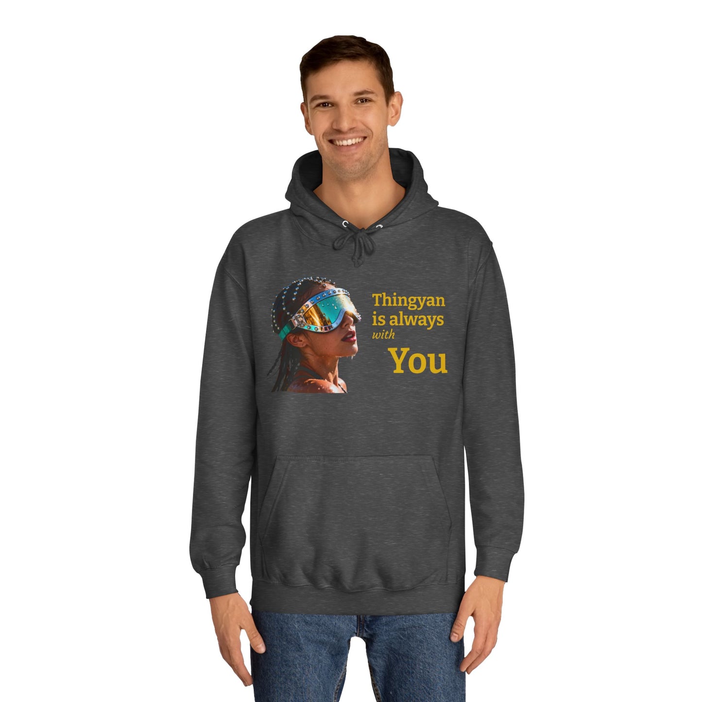 College Hoodie — "Thingyan Is Always with You" Burmese Festival Graphic