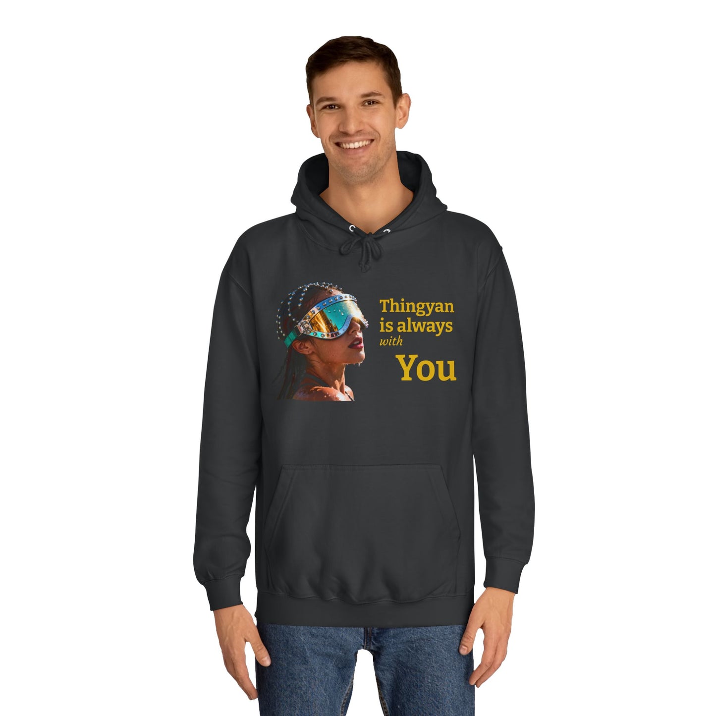 College Hoodie — "Thingyan Is Always with You" Burmese Festival Graphic