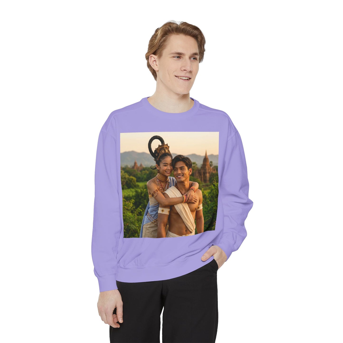 Couple Portrait Sweatshirt — Romantic Travel Photo Crewneck