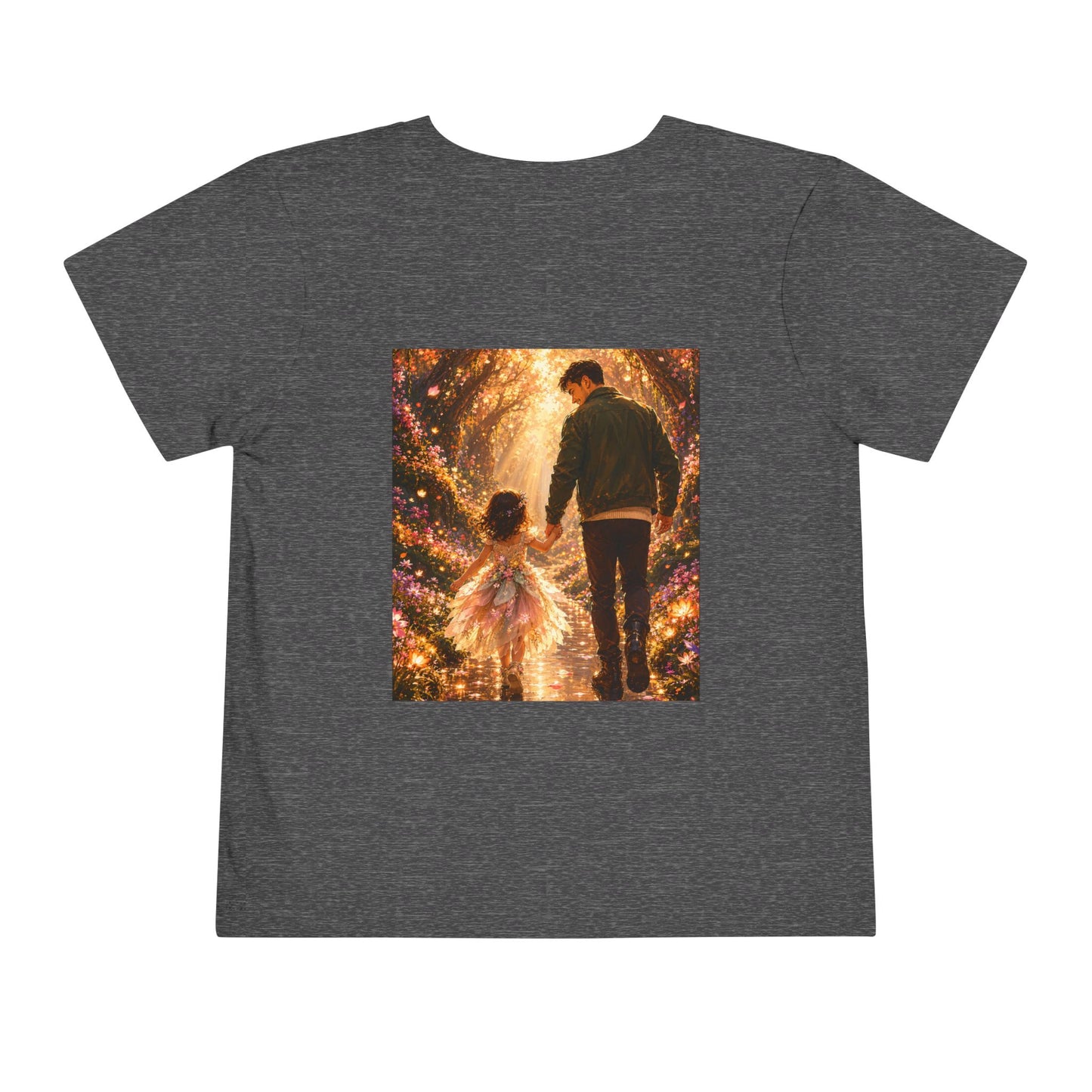 Toddler Tee — "Welcome Little One" Father & Daughter Walk Graphic
