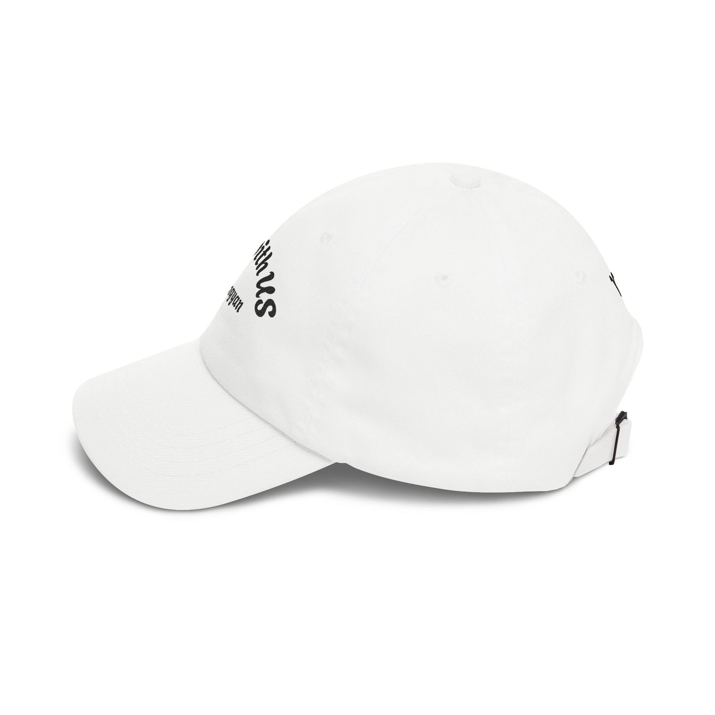 Still With Us Dad Cap — Embroidered 'Still With Us' & 'rws' White Baseball Hat