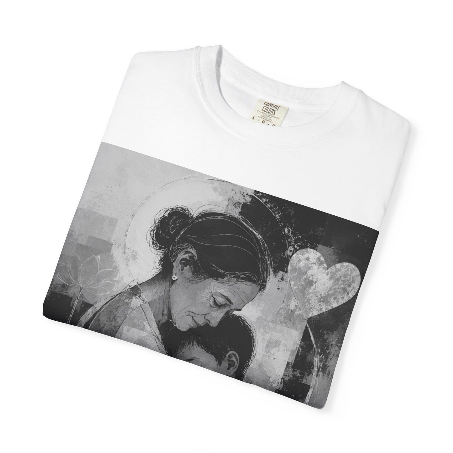Mother's Day T-Shirt - Vintage Mother & Baby Portrait with "Happy Mother's Day"