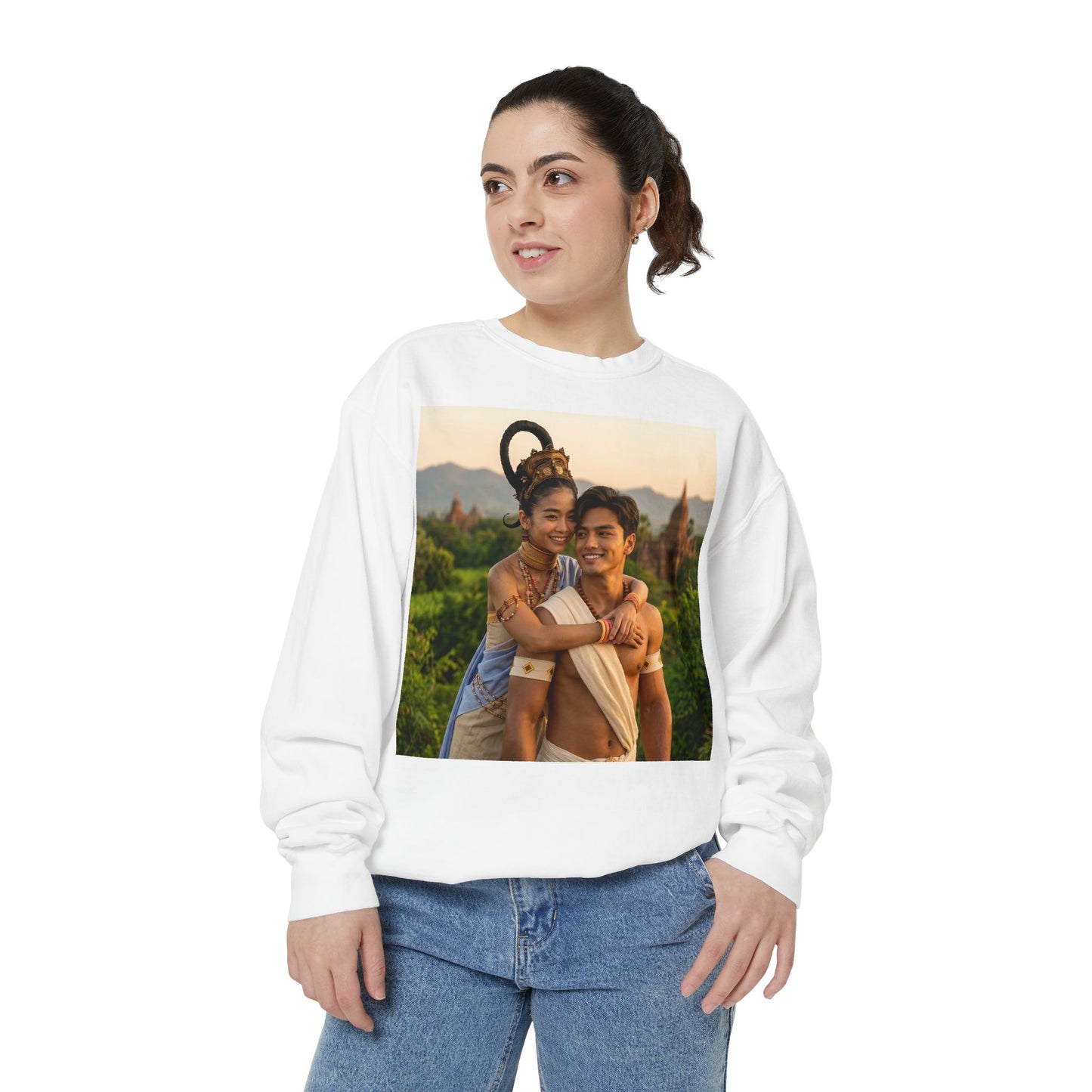 Couple Portrait Sweatshirt — Romantic Travel Photo Crewneck