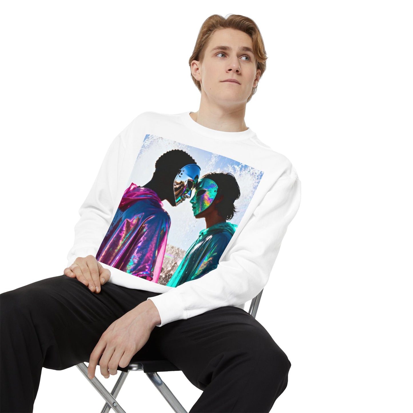 Cosmic Lovers Art Sweatshirt