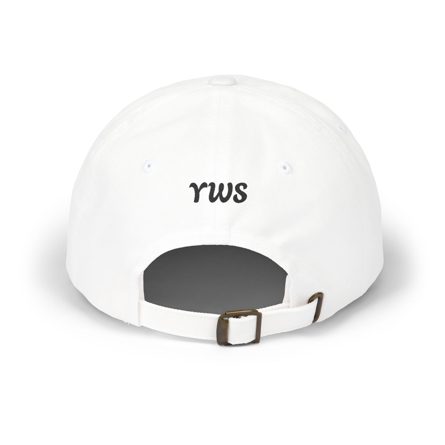 Still With Us Dad Cap — Embroidered 'Still With Us' & 'rws' White Baseball Hat