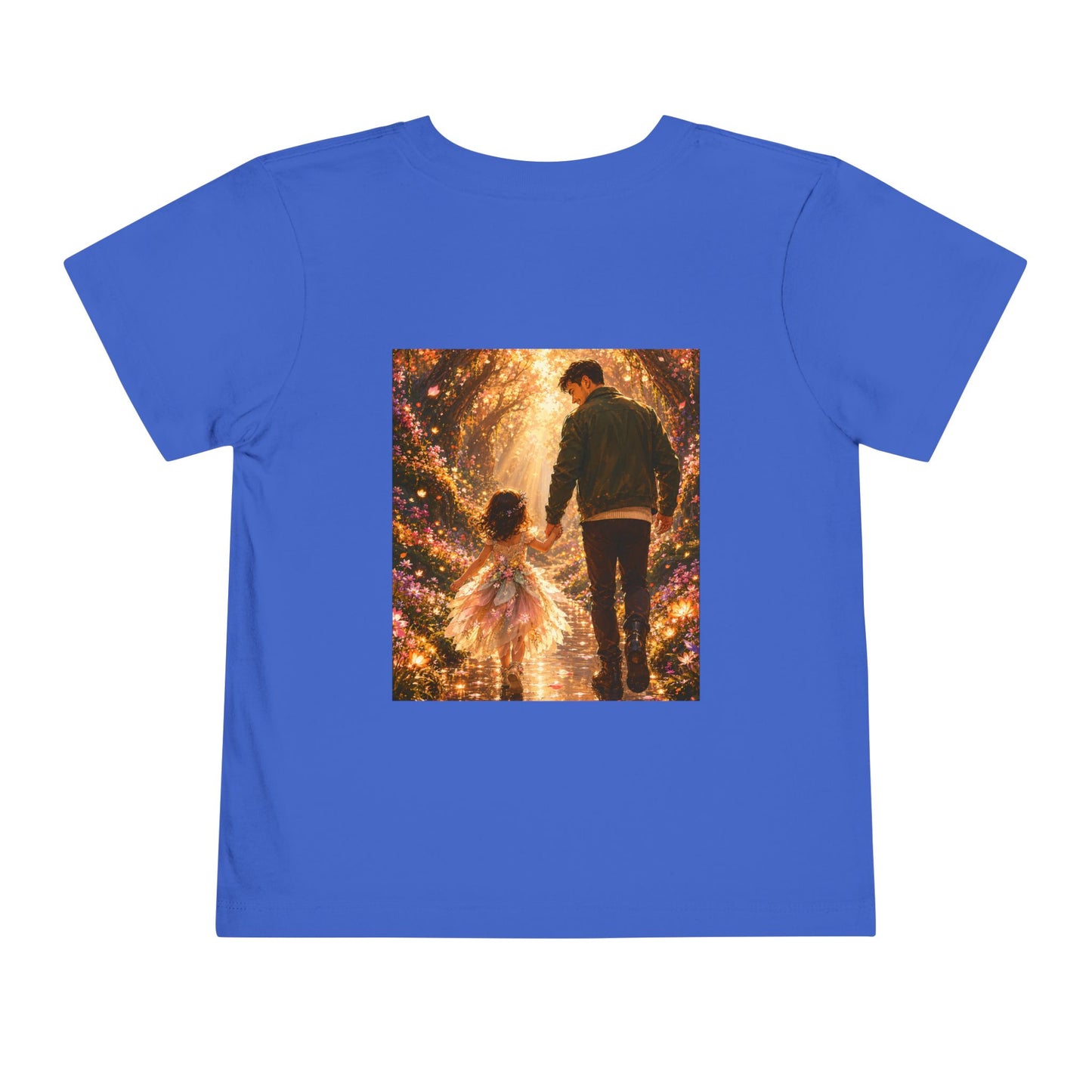 Toddler Tee — "Welcome Little One" Father & Daughter Walk Graphic