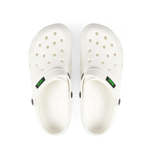 White EVA Foam Clogs — Lightweight Waterproof Slip-On Shoes
