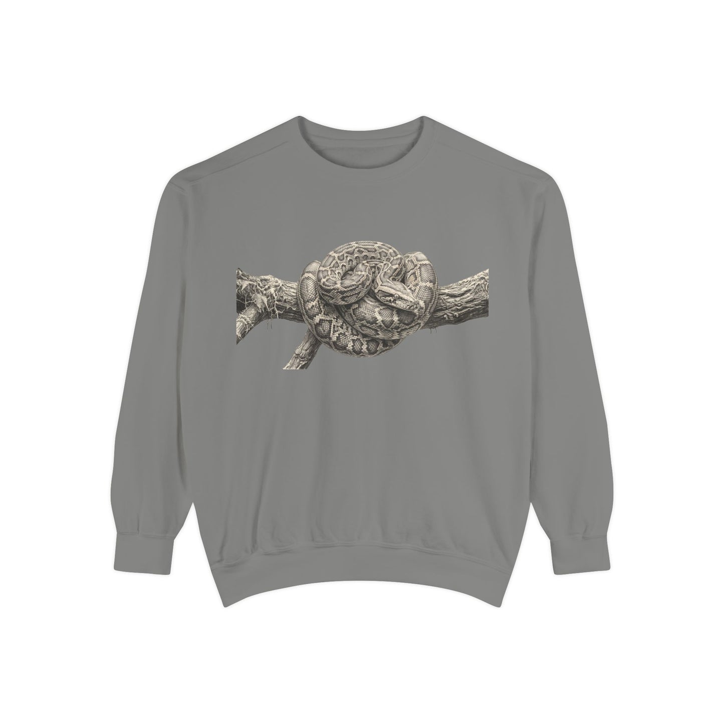 Unisex Garment-Dyed Sweatshirt (Burmese Python)