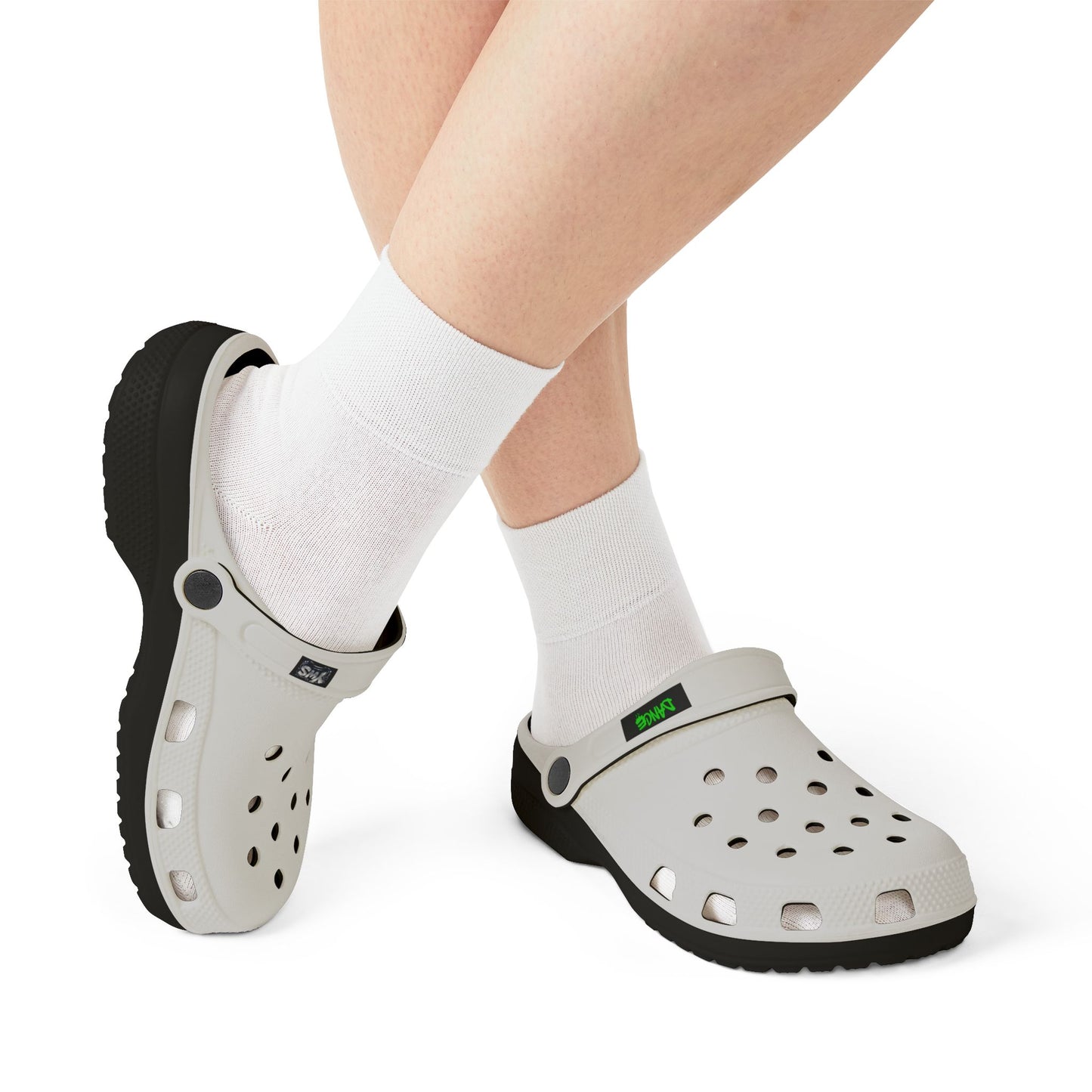 White EVA Foam Clogs — Lightweight Waterproof Slip-On Shoes