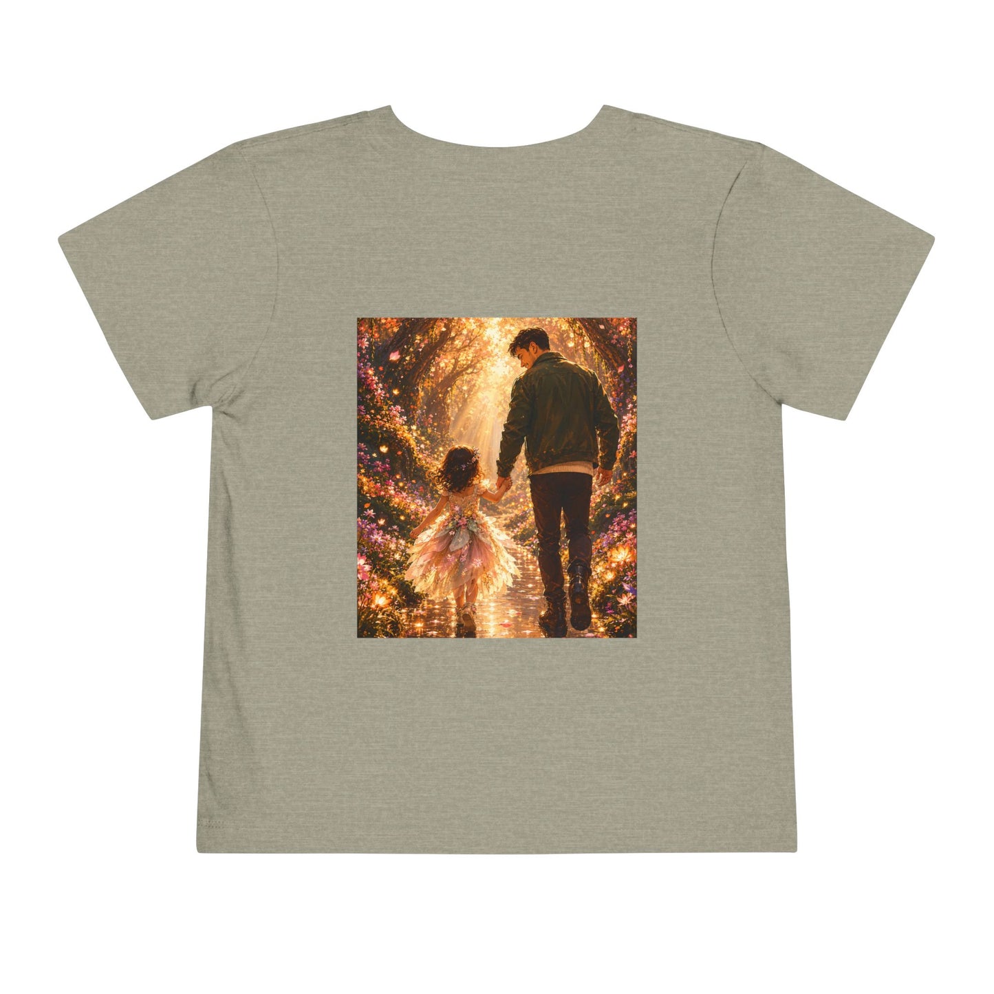 Toddler Tee — "Welcome Little One" Father & Daughter Walk Graphic