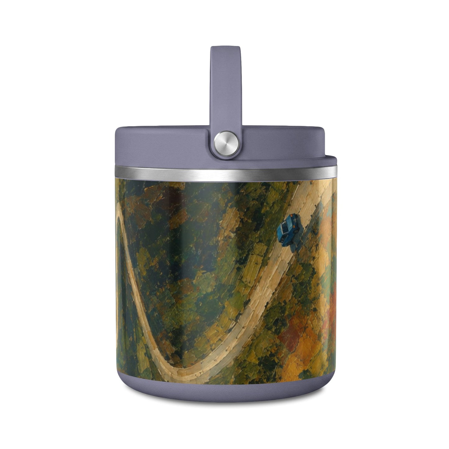 25oz Insulated Food Jar — Abstract Art Ledo road (Burma)