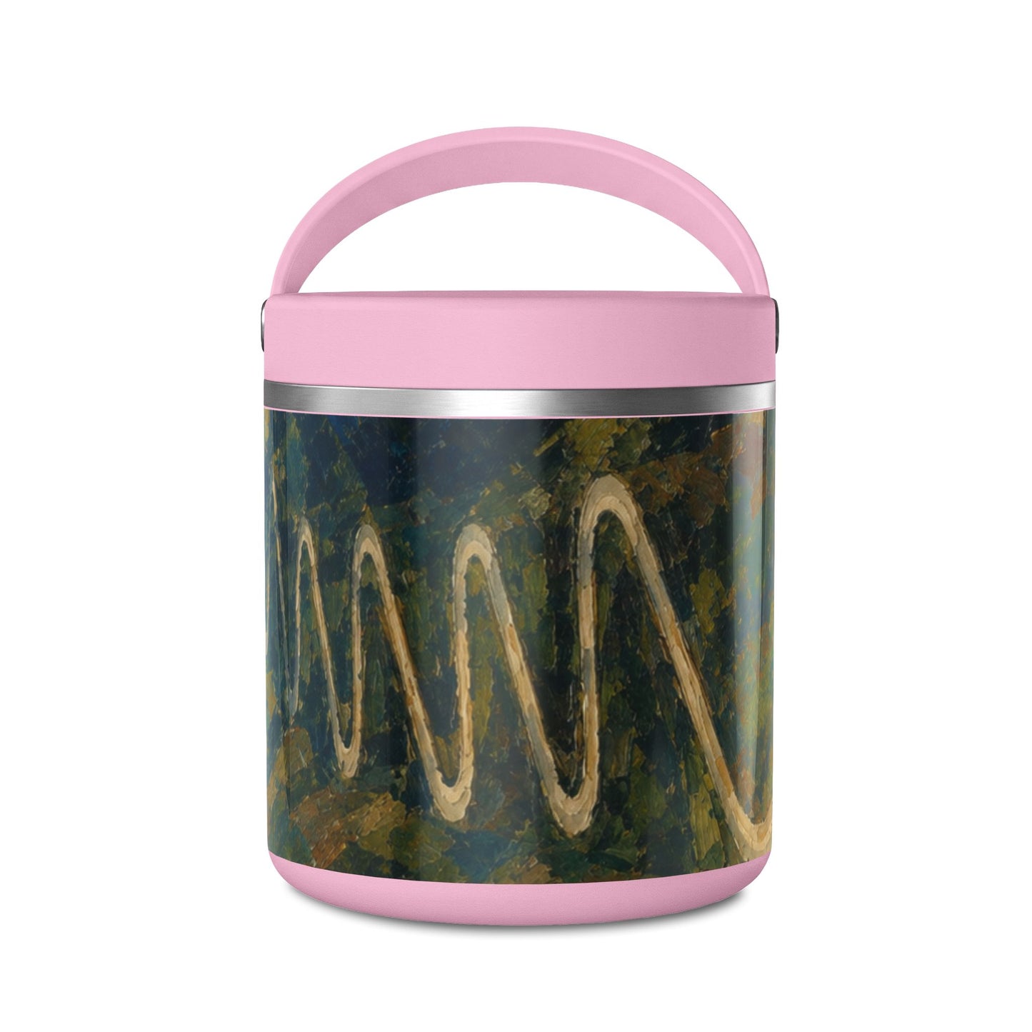 25oz Insulated Food Jar — Abstract Art Ledo road (Burma)