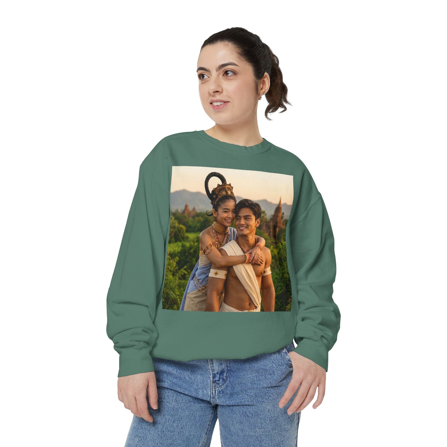 Couple Portrait Sweatshirt — Romantic Travel Photo Crewneck