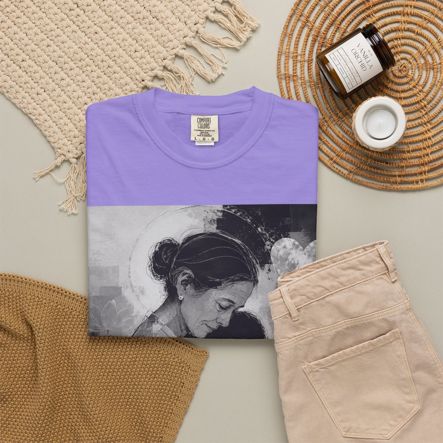 Mother's Day T-Shirt - Vintage Mother & Baby Portrait with "Happy Mother's Day"