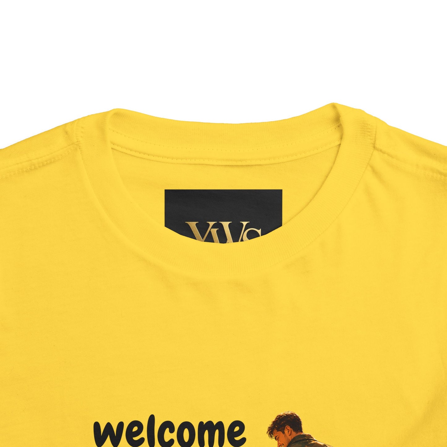 Toddler Tee — "Welcome Little One" Father & Daughter Walk Graphic