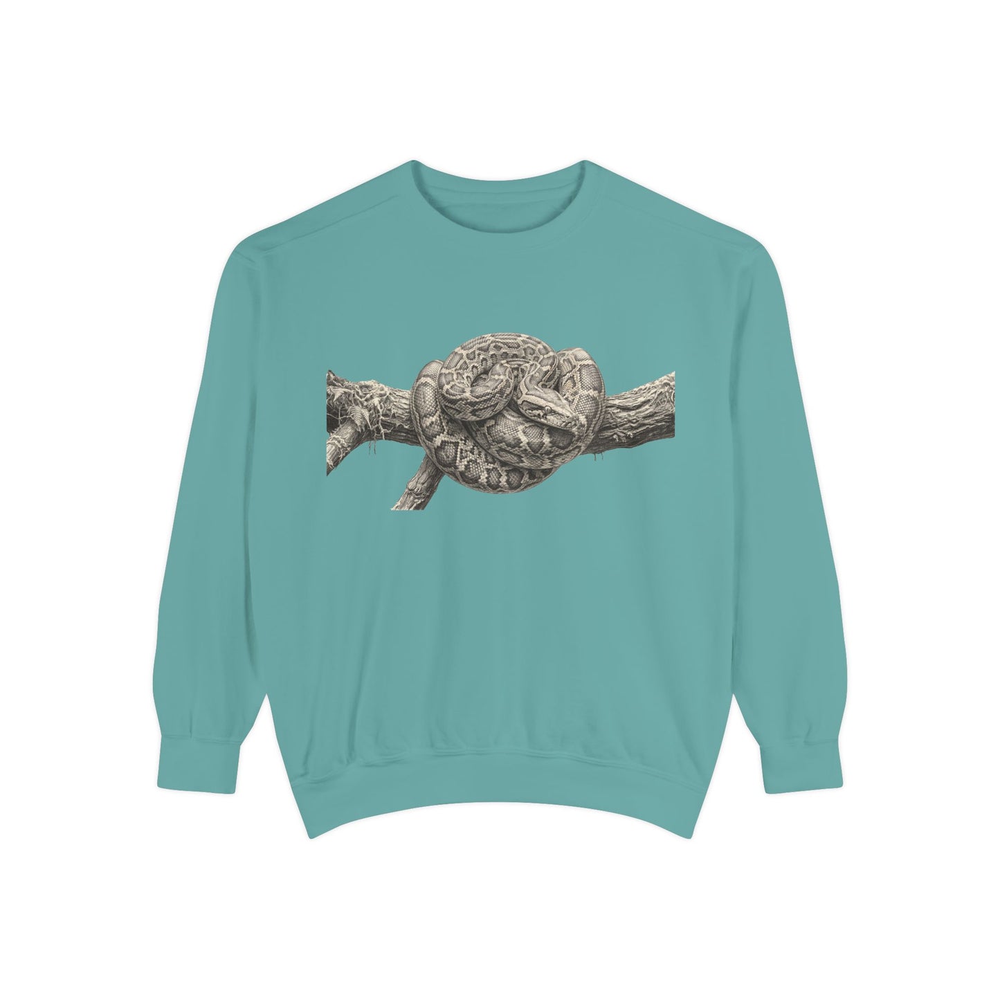 Unisex Garment-Dyed Sweatshirt (Burmese Python)