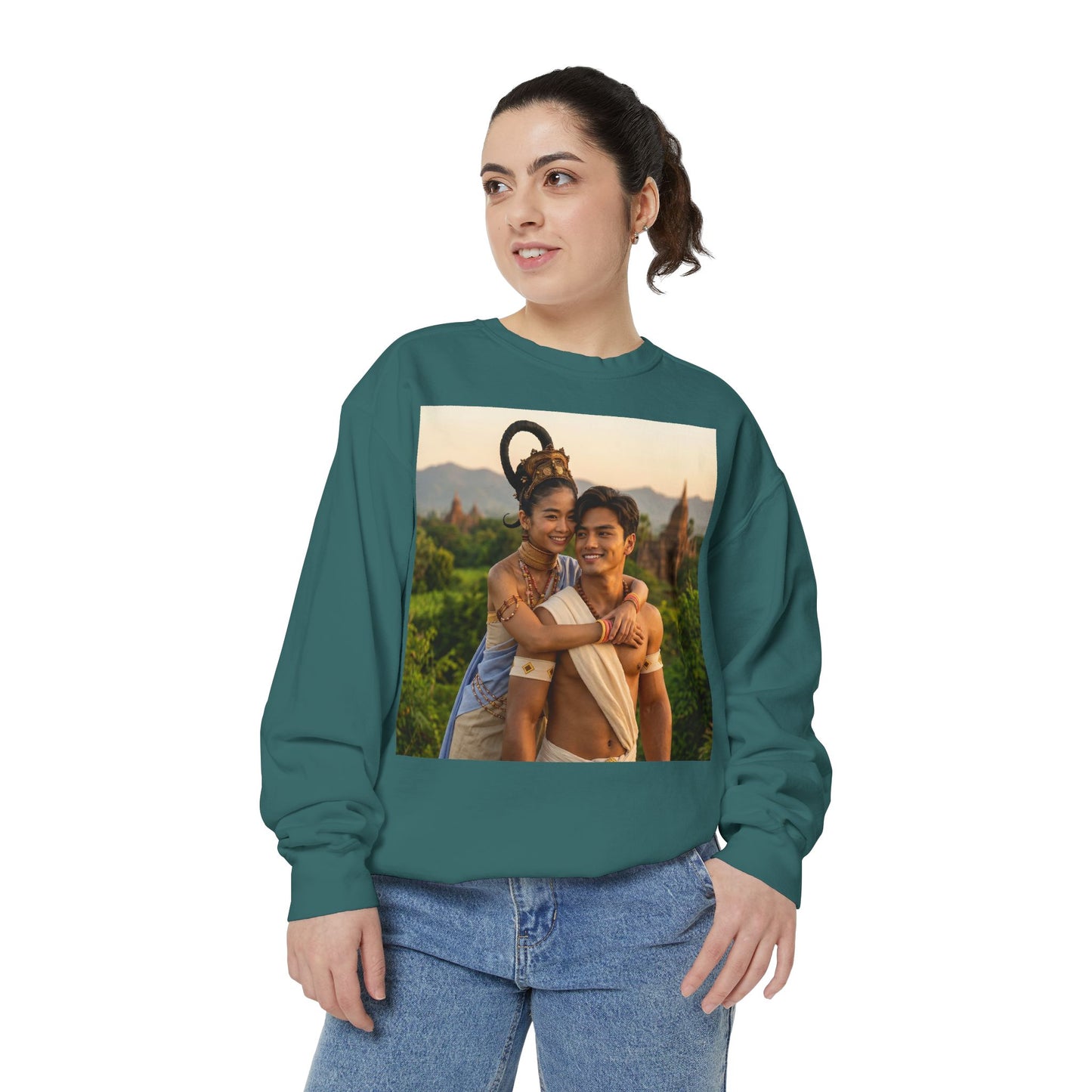 Couple Portrait Sweatshirt — Romantic Travel Photo Crewneck