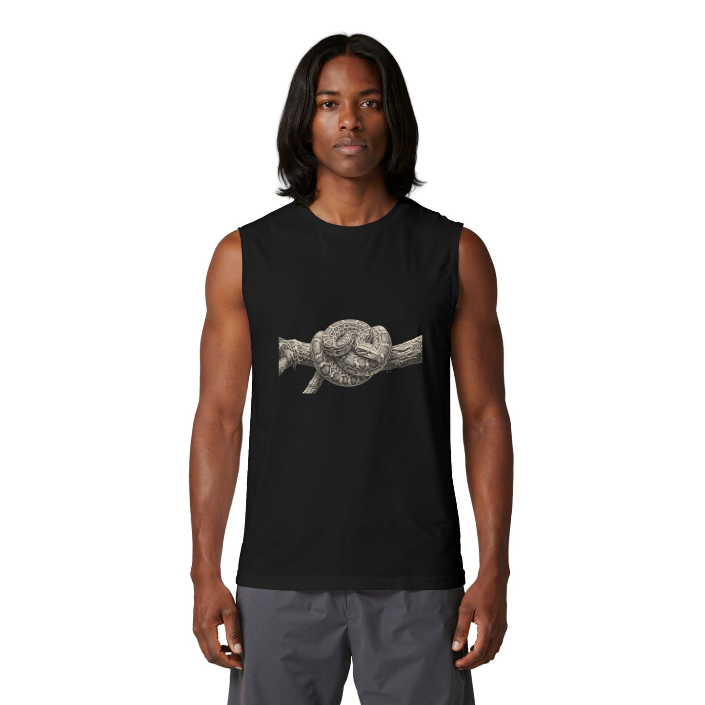 Unisex Jersey Muscle Tank- Python