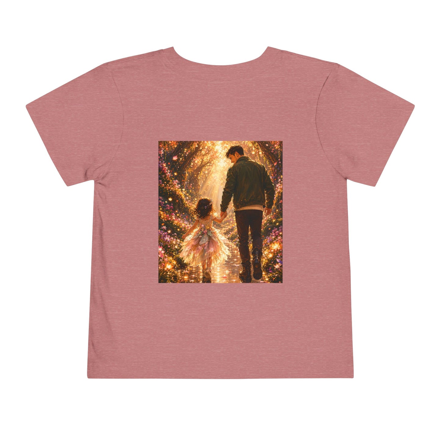 Toddler Tee — "Welcome Little One" Father & Daughter Walk Graphic