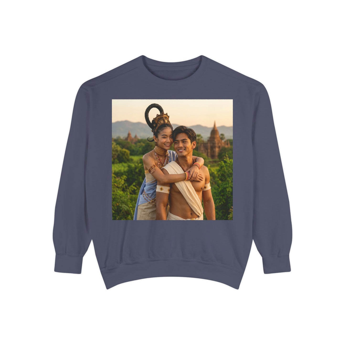 Couple Portrait Sweatshirt — Romantic Travel Photo Crewneck