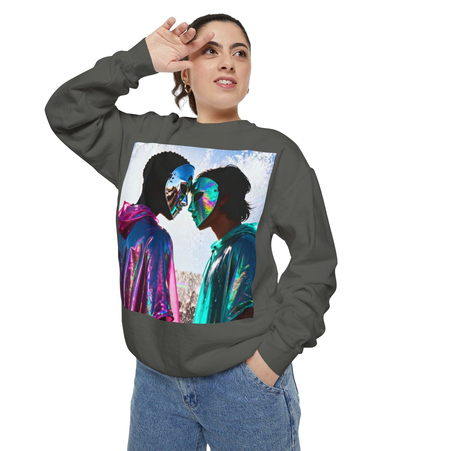 Cosmic Lovers Art Sweatshirt