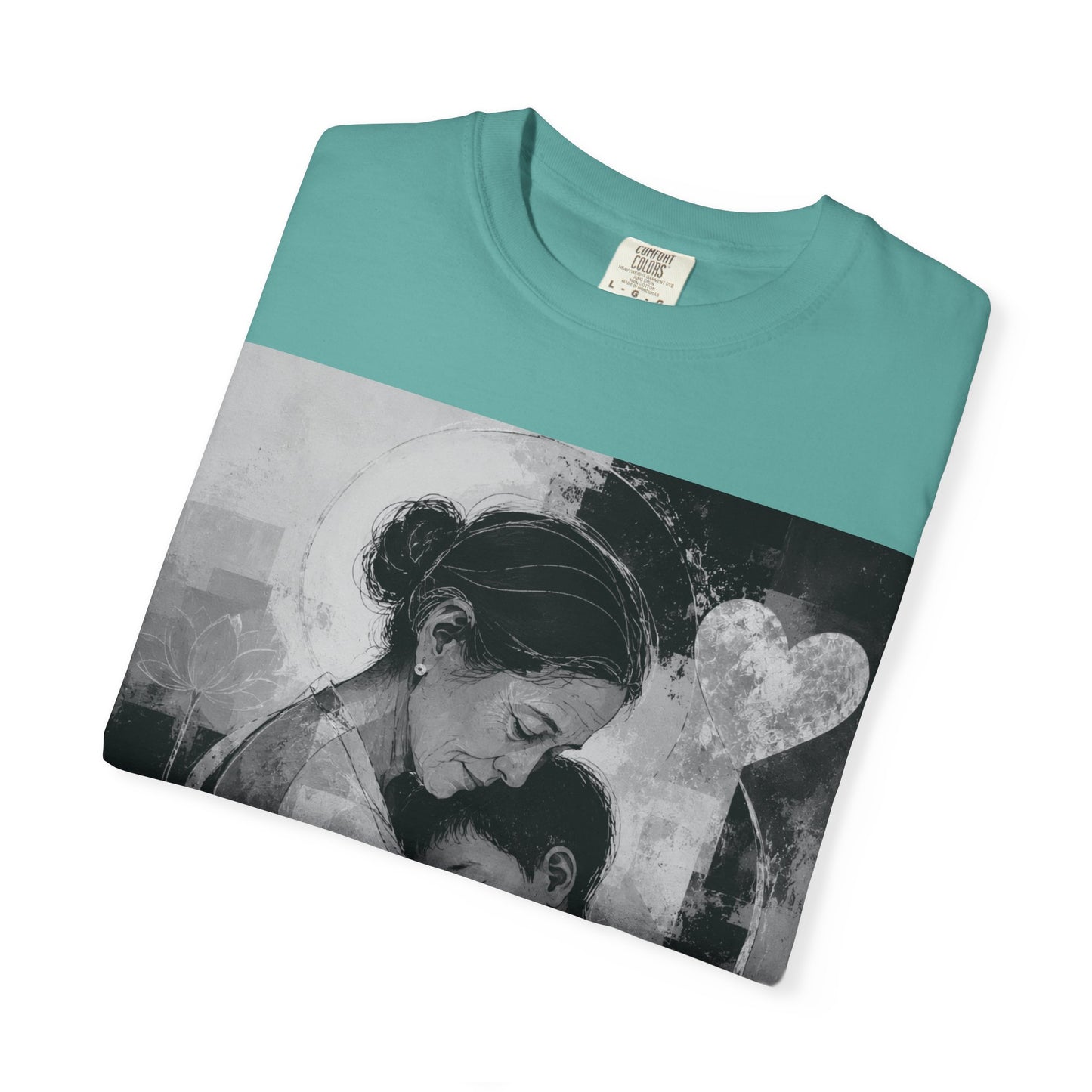 Mother's Day T-Shirt - Vintage Mother & Baby Portrait with "Happy Mother's Day"
