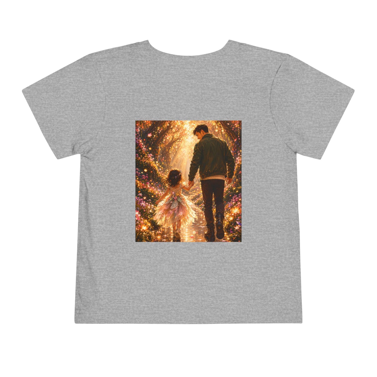 Toddler Tee — "Welcome Little One" Father & Daughter Walk Graphic