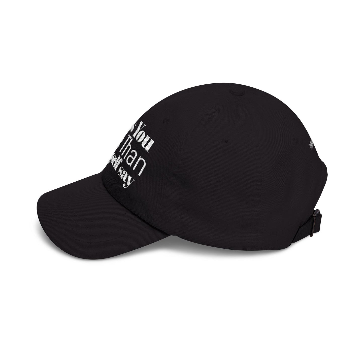 Classic Dad Cap — Embroidered ‘I Miss You More Than I’ll Ever Say’ White Baseball Hat